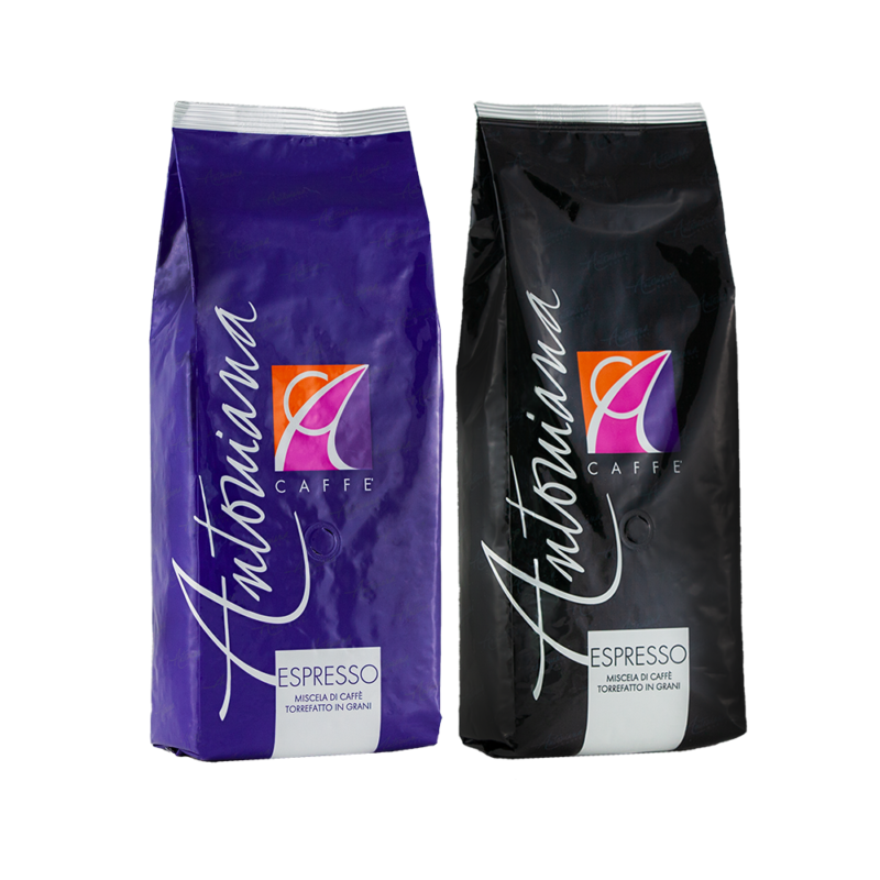 ANTONIANA Caffé VIOLA + NERO,  <br>2 packages à 0,5kg