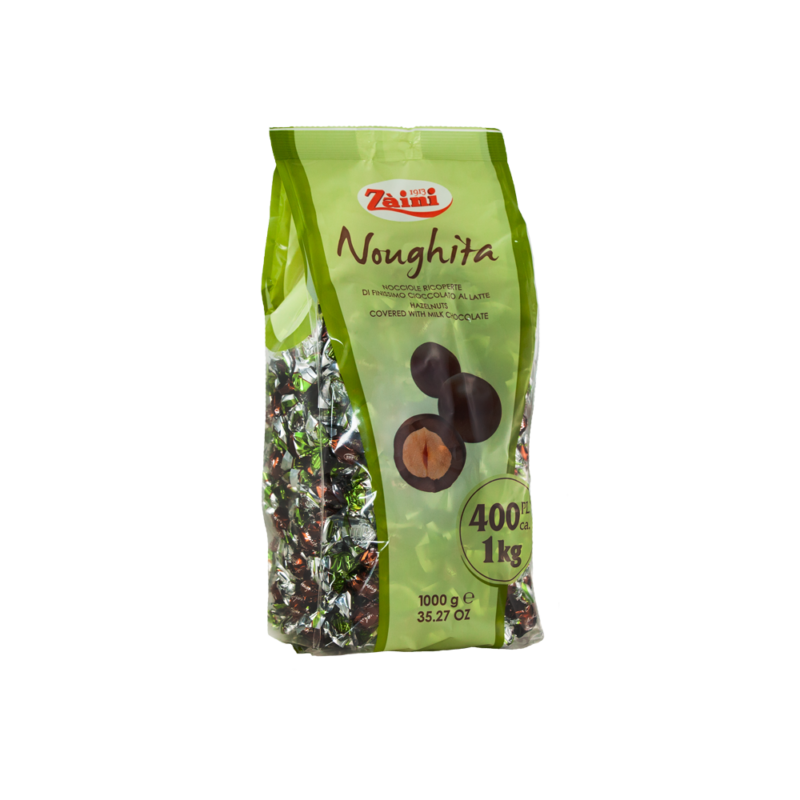 Noughita Zaini, hazelnut in chocolate coating