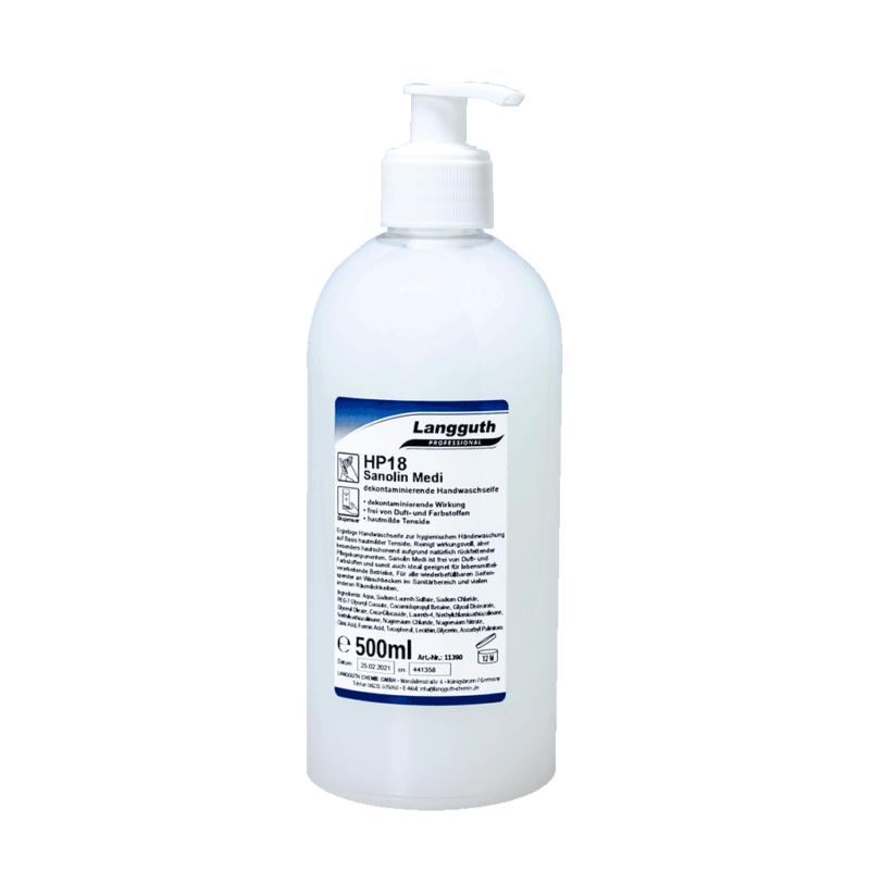 HP18 SANOLIN MEDI - decontaminating hand washing soap
