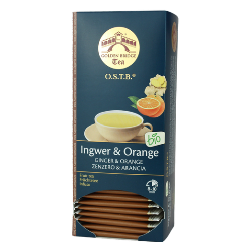 GOLDEN BRIDGE TEA O.S.T.B  <br>  ORGANIC GINGER & ORANGE