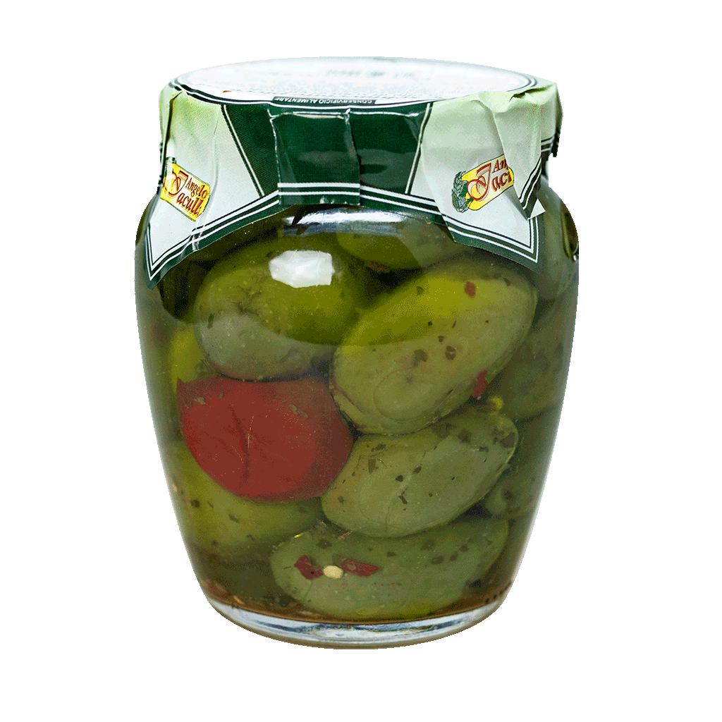 Crushed green olives (spicy) - pickled in sunflower oil - Image 2