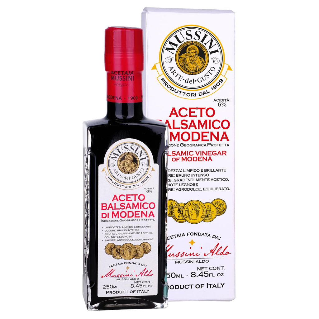 Balsamic vinegar of Modena PGI "Aldo Mussini" 5 gold medals in gift box | 250 ml